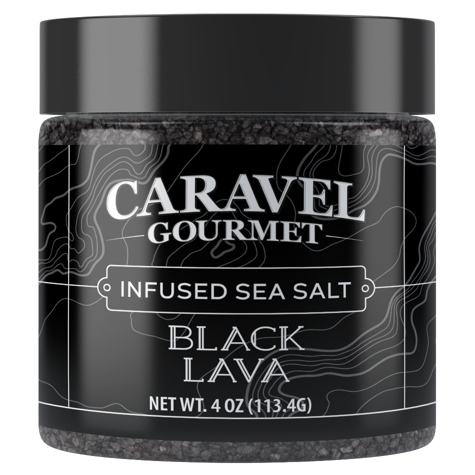 Salty Wahine Gourmet Sea Salt, Black Lava - 4 oz