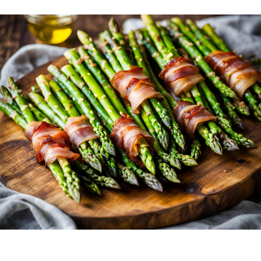 Bacon-Wrapped Asparagus Bundles with French Grey Sea Salt