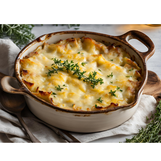 Cheesy Scalloped Potatoes with Thyme