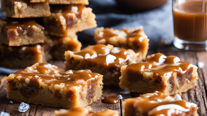 Himalayan Pink Salted Caramel Blondies: A Sweet and Salty Indulgence