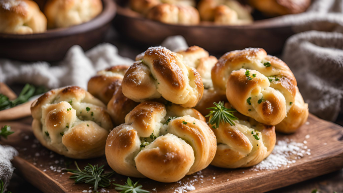 Sea Salted Garlic Knots